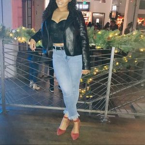 TRENDY Old Navy Rockstar Fringed Denim